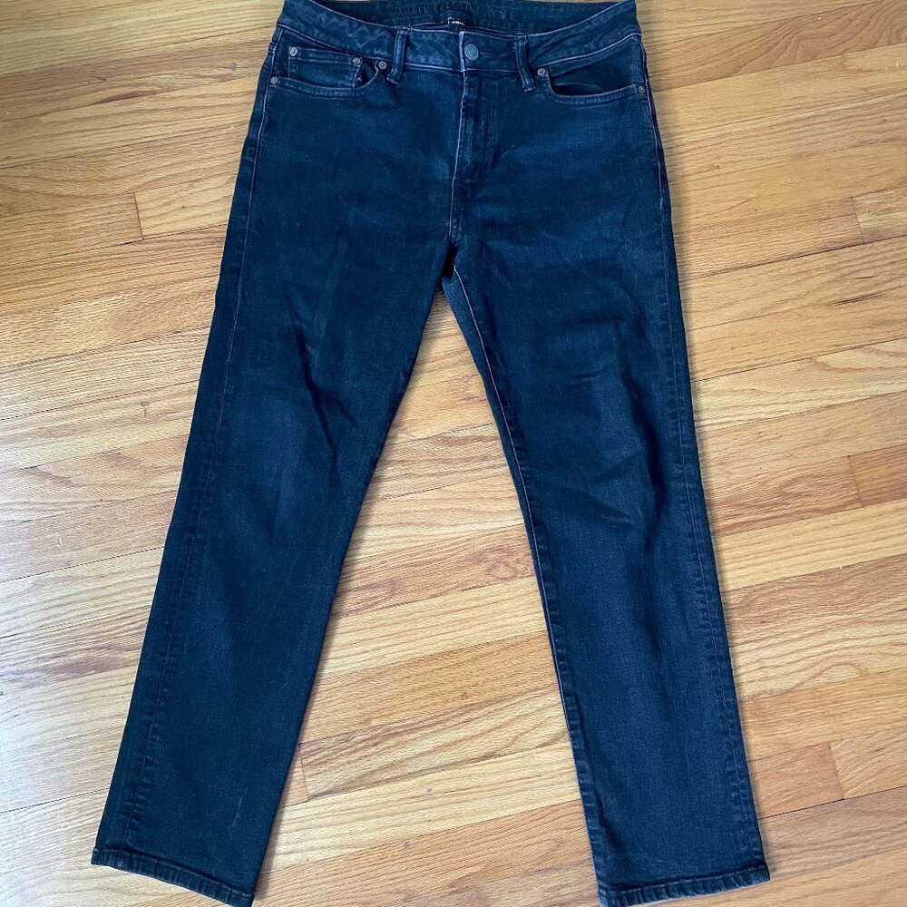 American Eagle Airflex Men's Slim Straight Black Jeans